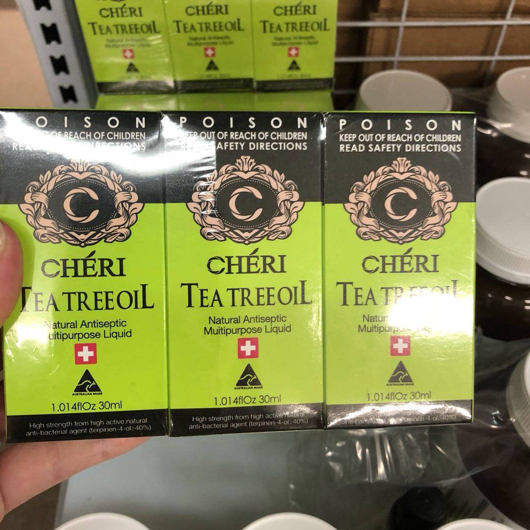 精油澳洲原装进口cheri茶树30ml豆豆提神单方单方精油