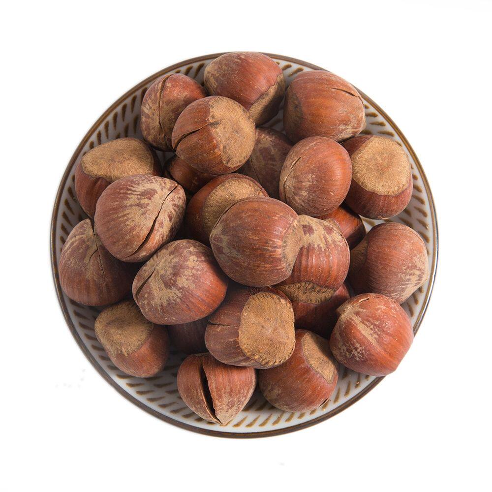 开口大果榛子东北特产500g非美国大榛拍钳子榛子