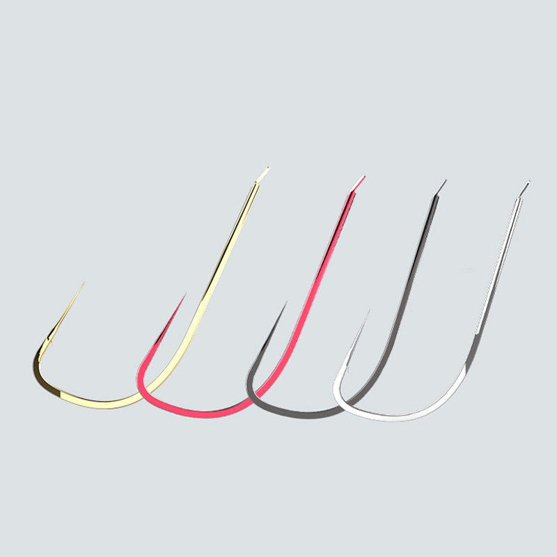 红袖锈绣小鱼金柚极细地6号鱼钩细条散装金秀鱼钩