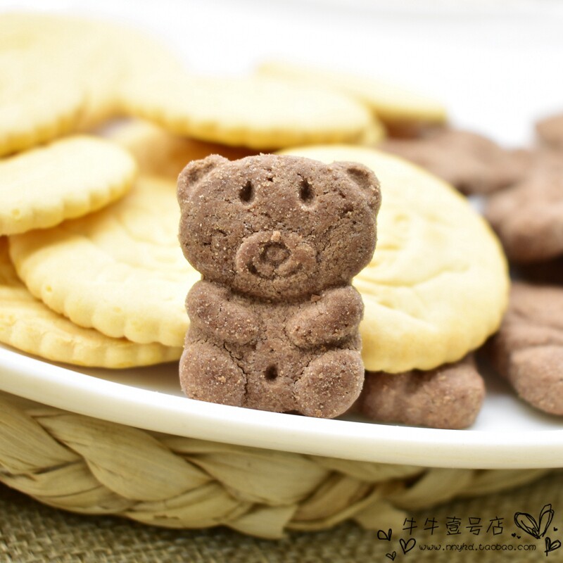 饼干旺旺旺仔熊饼牛奶巧克力21g韧性儿童食品韧性饼干