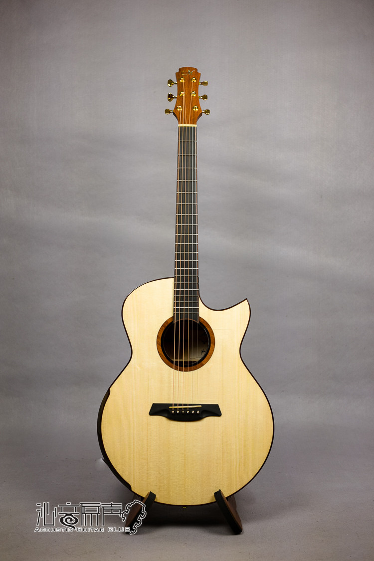 maestro美诗特私人收藏系列raffles瑞士云杉荔枝手工吉他民谣吉他