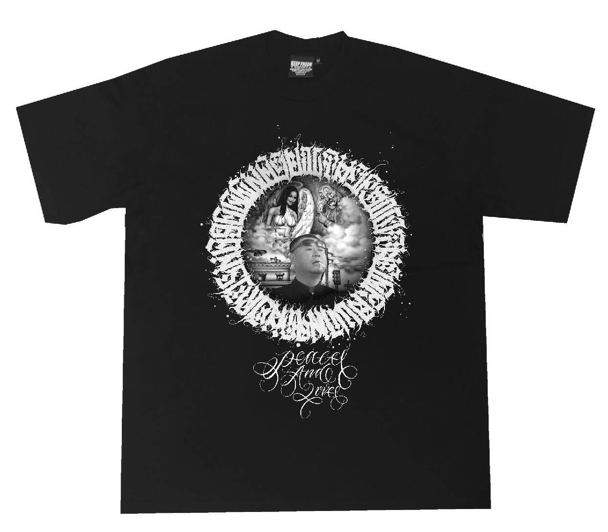 bboy宽松chicano街头oldschool重磅卡诺街舞美式t恤