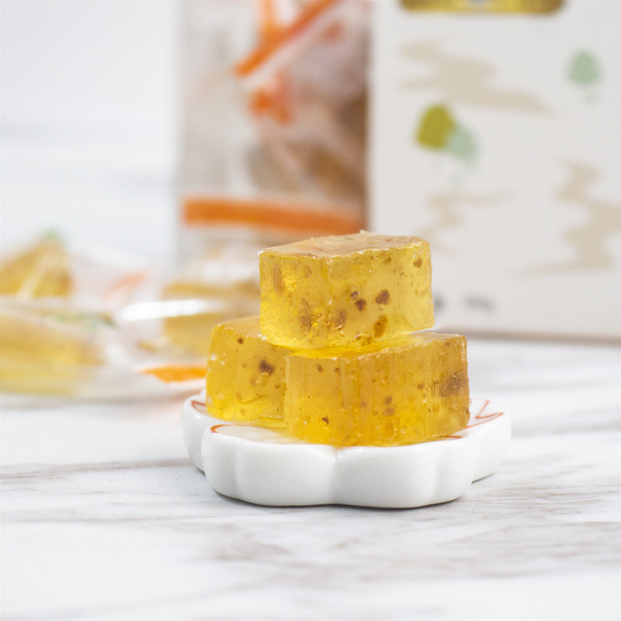 陈皮糖佛手糖软糖喜糖果糕陈皮菓子零食陈皮味佛手味水晶糕250克