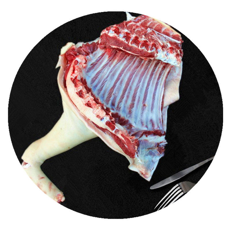 带皮羊肉新鲜现杀皮带羊腿羊排去皮去骨山2000克生羊肉
