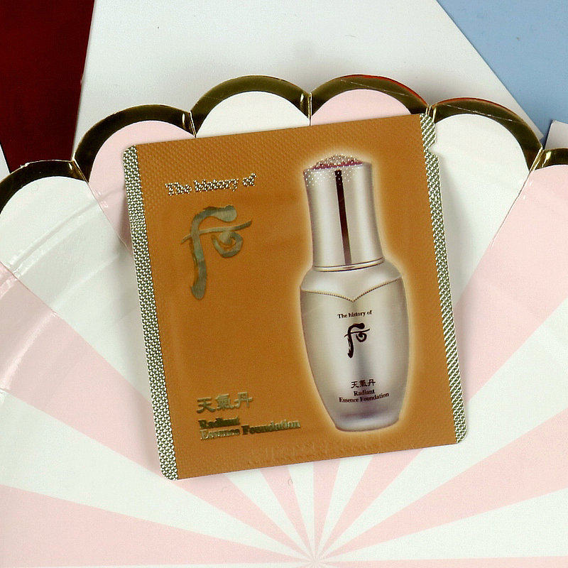 60片韩国特惠whoo天气丹精华粉底液小样修饰肤色粉底液