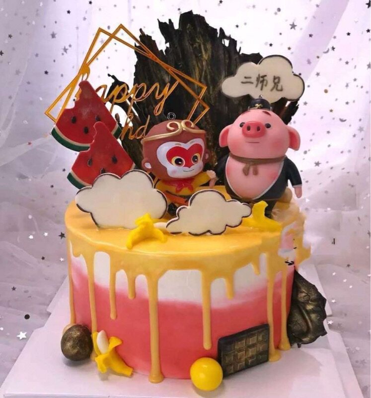 68包邮 生日蛋糕装饰摆件 卡通西游记 孙悟空 猪八戒 唐僧 新品