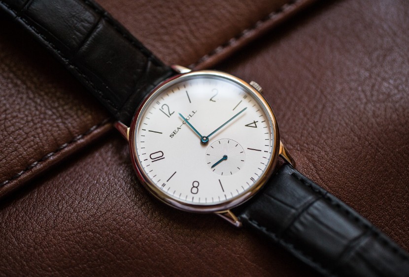 海鸥手表女表超薄机械表D819.612包豪斯德国表手动上弦学生表