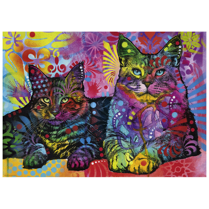 heye拼图德国进口益智成人玩具九命猫忠诚七彩拼图