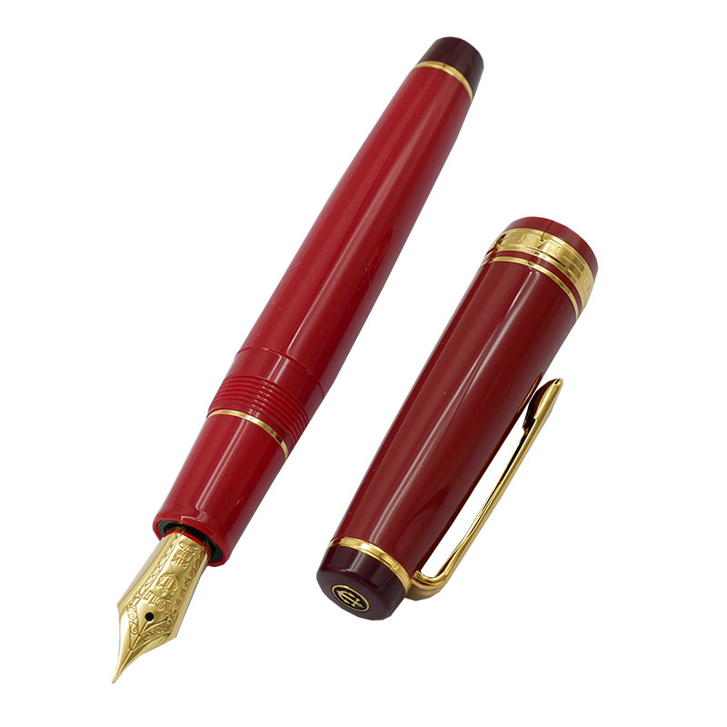 一航红色sailor金笔21k大型变色渐变3色日本钢笔