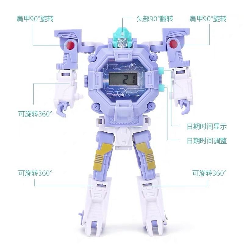 手表电击小子变身变形金刚玩具卡通变形机器人电子益智儿童玩具表