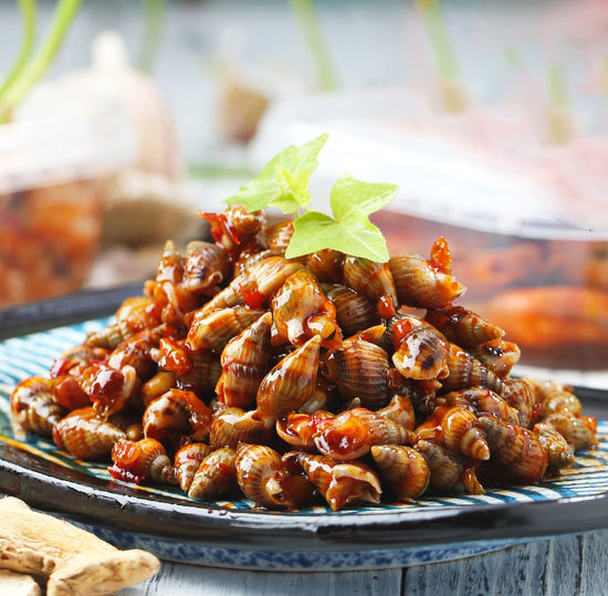 夫润麻辣海300g大锥大号麻辣海鲜即食包装丹东贝类制品