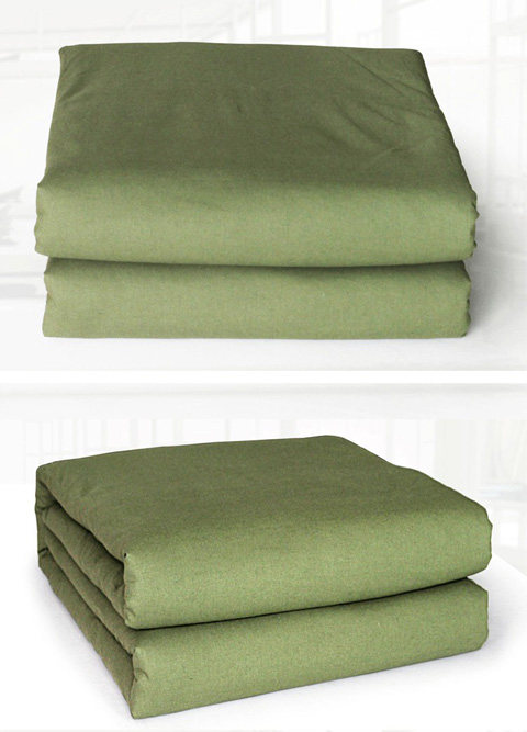 军被学生宿舍棉被大学军训单人棉花褥子军绿色被子内务配发热熔被