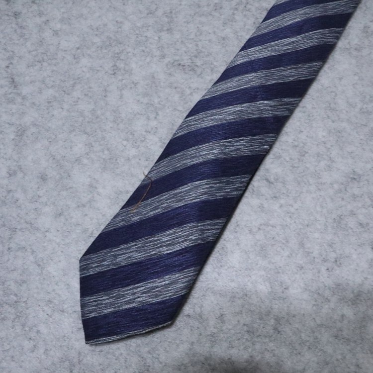 蓝豹lampo男士商务领带桑蚕蚕丝亚麻面料45cm领带