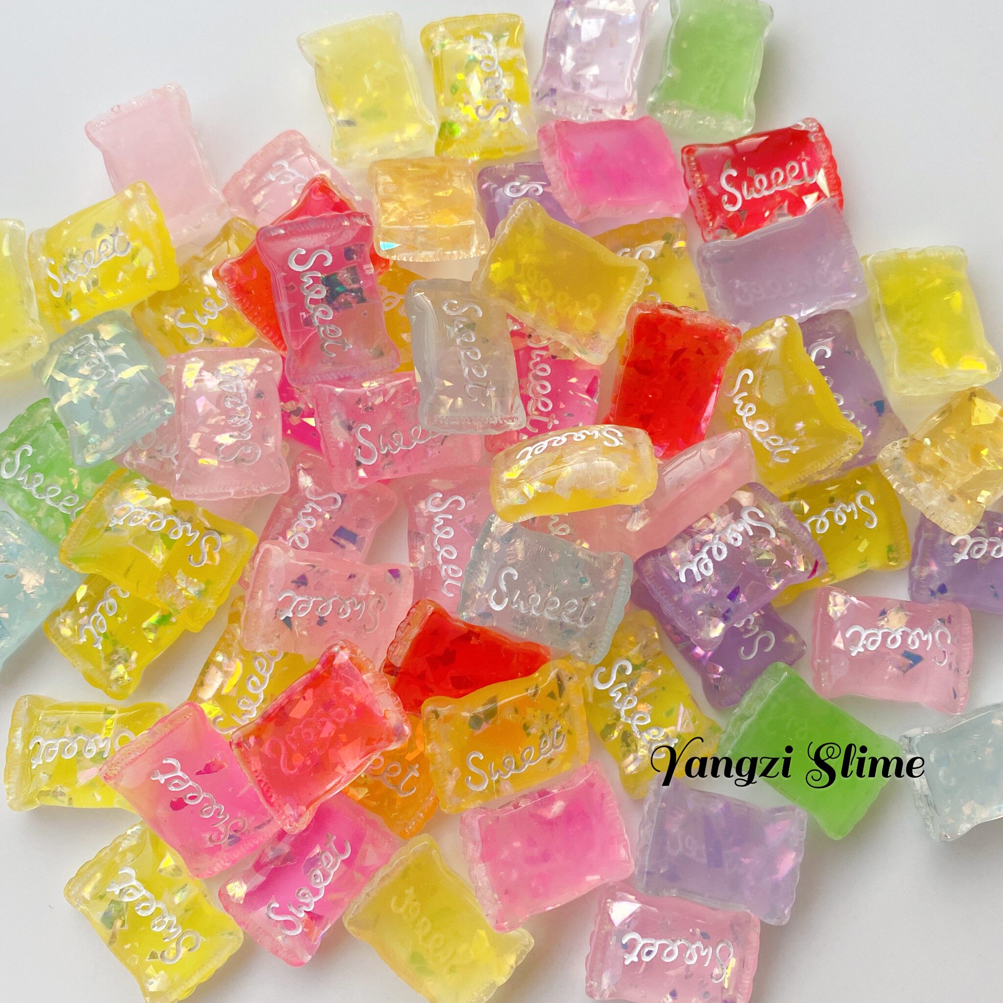 糖果sweet莱姆史莱姆饰品手工方形萝卜兔子草莓兔粘土