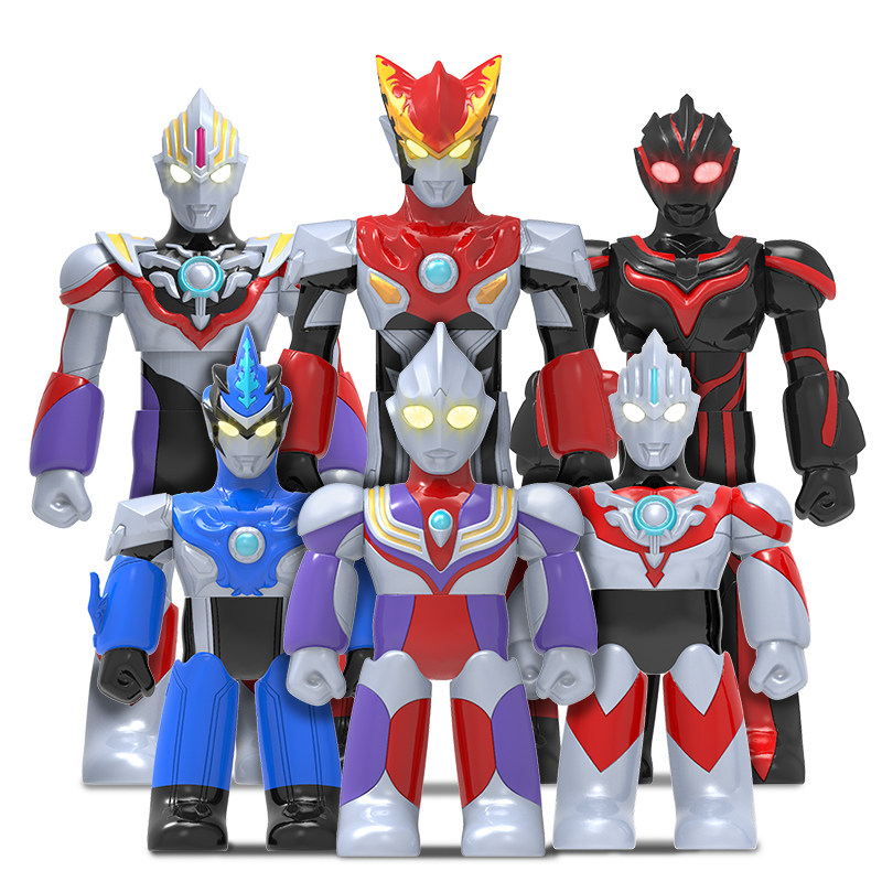灵动创想奥特曼玩具套装欧布捷德迪迦奥特曼变形艾克斯贝利亚奥特曼
