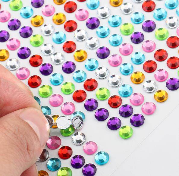 钻石亚克力贴纸水晶宝石圆钻汽车手机相册贴画贴纸