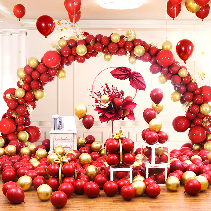 拱门网红婚庆结婚气球支架店铺开业门面商场气球