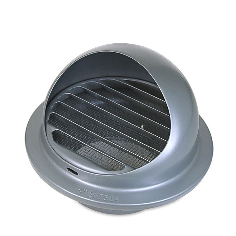 新风款304不锈钢风帽新风系统外墙防风罩通风口防雨排风口出风口_双氙