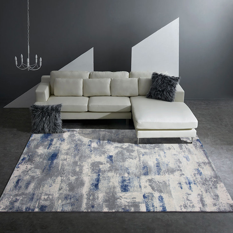 放心好店土耳其3d轻奢北欧简约现代灰色地毯