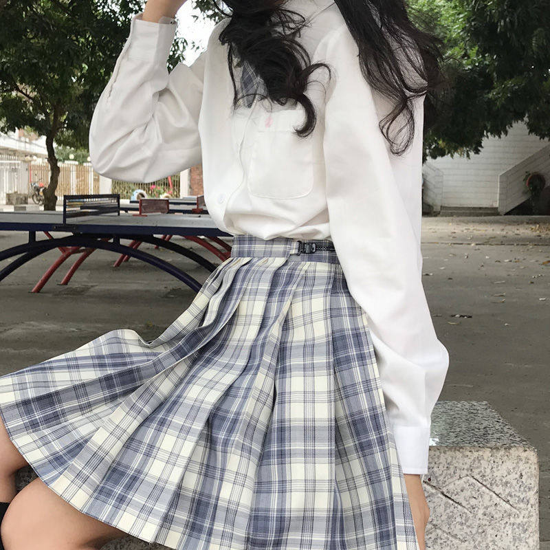 女学生水手dk裙子套装学院温柔格裙制服jk衬衫