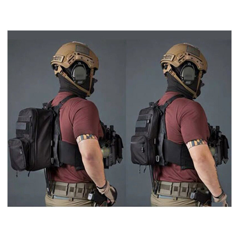 战术d3胸挂背包背心水袋包迷彩迷彩原品户外腰包