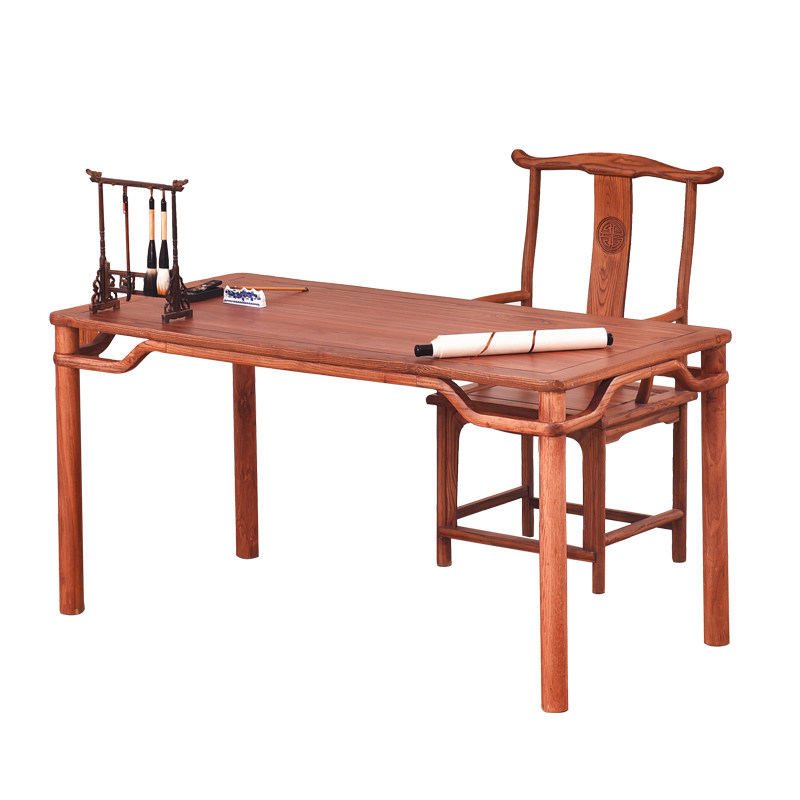 中式书法家用毛笔专用写字台实木画桌仿古国学书桌