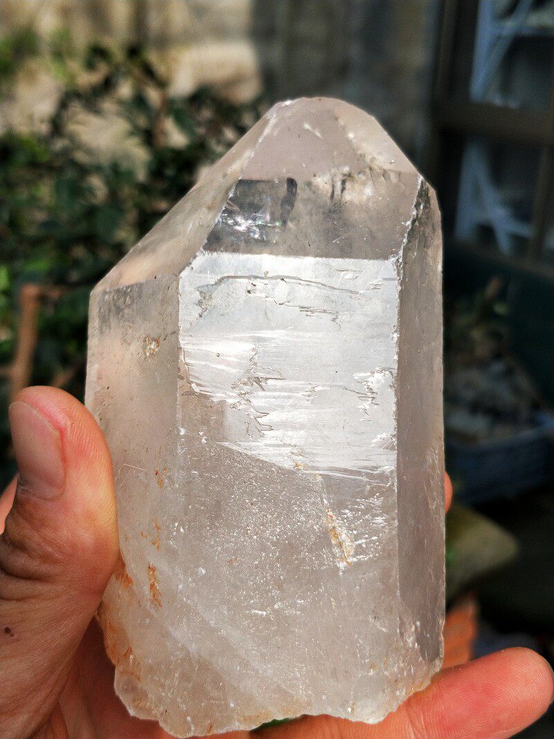 水晶天然资料库712克超亮白水晶摆件原石57mm奇石