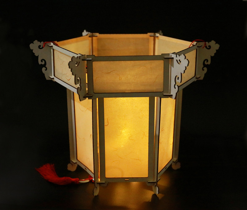 春节骨架花草古风花灯diy创意架子自制宫灯灯笼