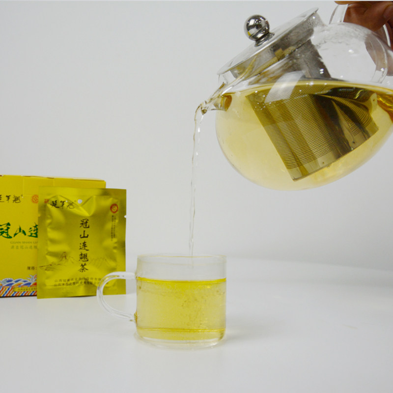 山西绿茶代用袋装小袋休闲10包连翘茶叶西药养生茶