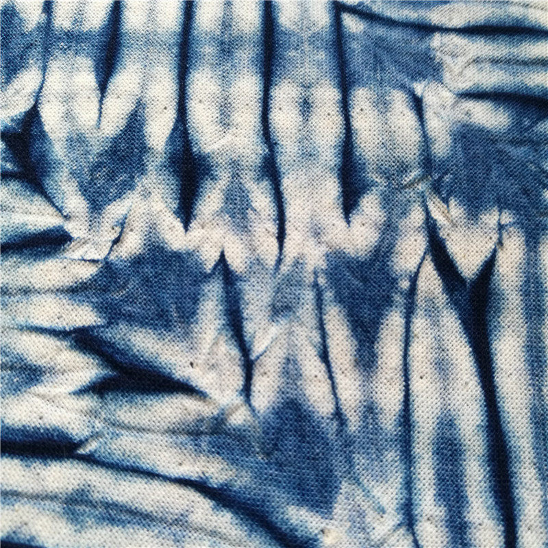 扎染布料染布云南大理白族手工蓝染窗帘装饰布海绵垫