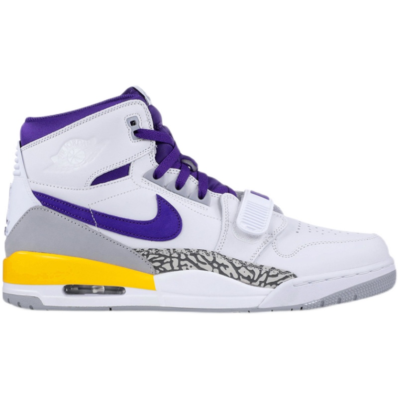 airjordanaj312湖人白黄紫男子休闲高帮球鞋av3922157篮球鞋