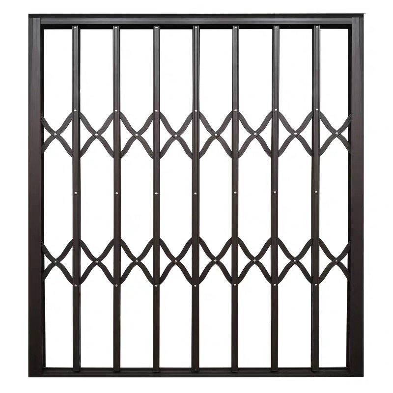 铝合金推拉防盗进户伸缩拉闸防盗门带锁开启不生锈防盗窗