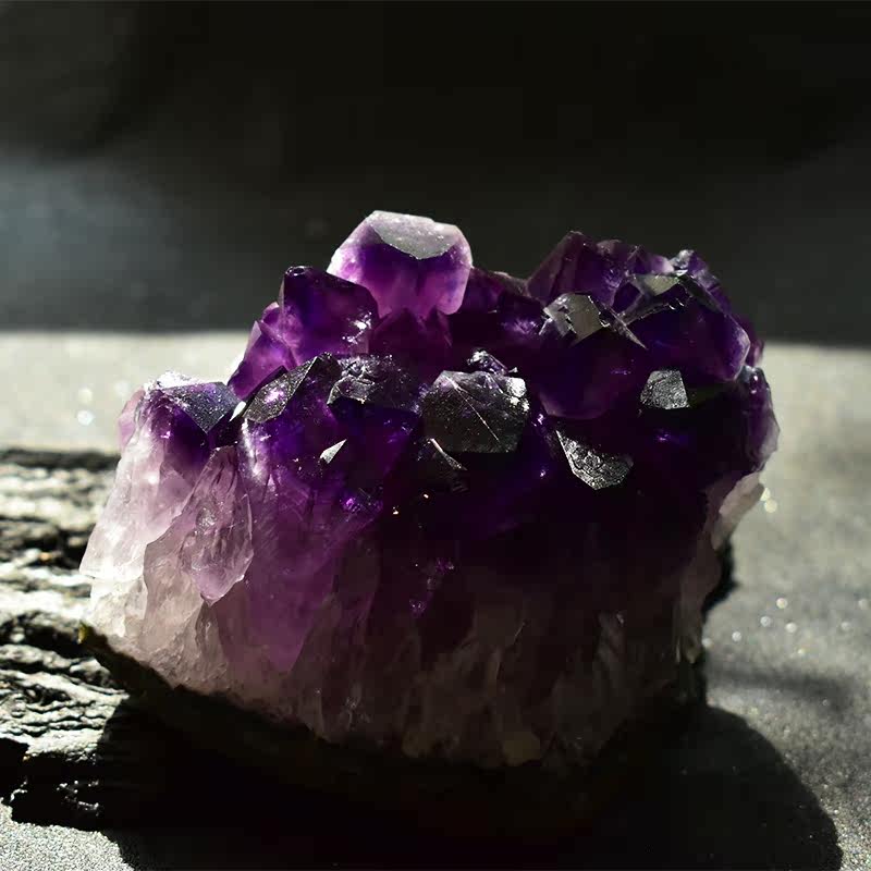 天然乌拉圭紫水晶簇晶洞原矿石爱情守护石矿物矿物奇石