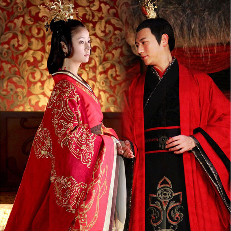 古装美人心计同款皇上皇上皇皇后服装中式婚礼汉唐民族服装