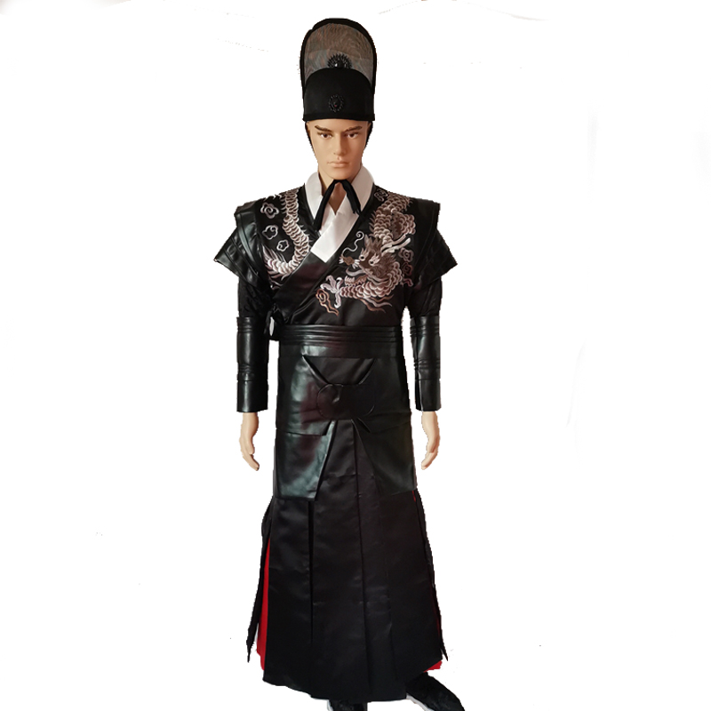 影视古装明朝锦衣卫演出服装飞鱼服武侠侠客绣花侍卫