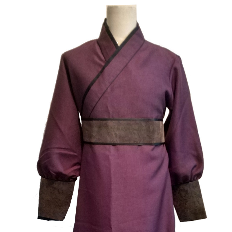 新古装男士汉服小袖口侠客商人公子侍卫服装戏服舞台演出服装棉麻