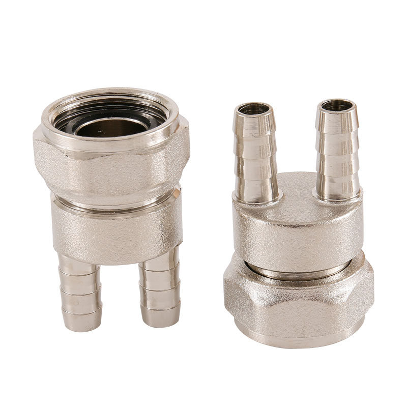 一分接头宝塔塔头地暖水器毛细管全铜三一水管分水器