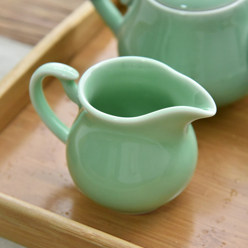 涵青手工龙泉青瓷公道陶瓷公杯分茶器茶海小号功夫公道杯