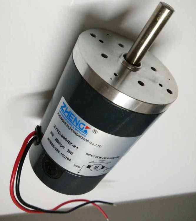 电机正科高速静音36w24v12v永磁直流直流电电机