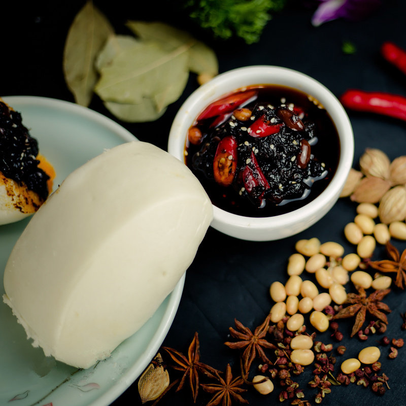 力鸣酱豆河南特产西华华烙馍村农家制黄豆酱豆瓣酱