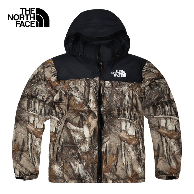 TheNorthFace北面斑马纹经典复刻复刻1996羽绒服情侣款3C8D