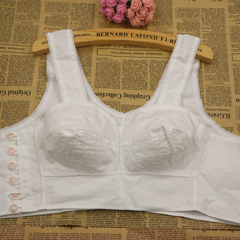 上海古今布文胸纯棉中老年布胸罩无钢圈薄款女妈妈内衣