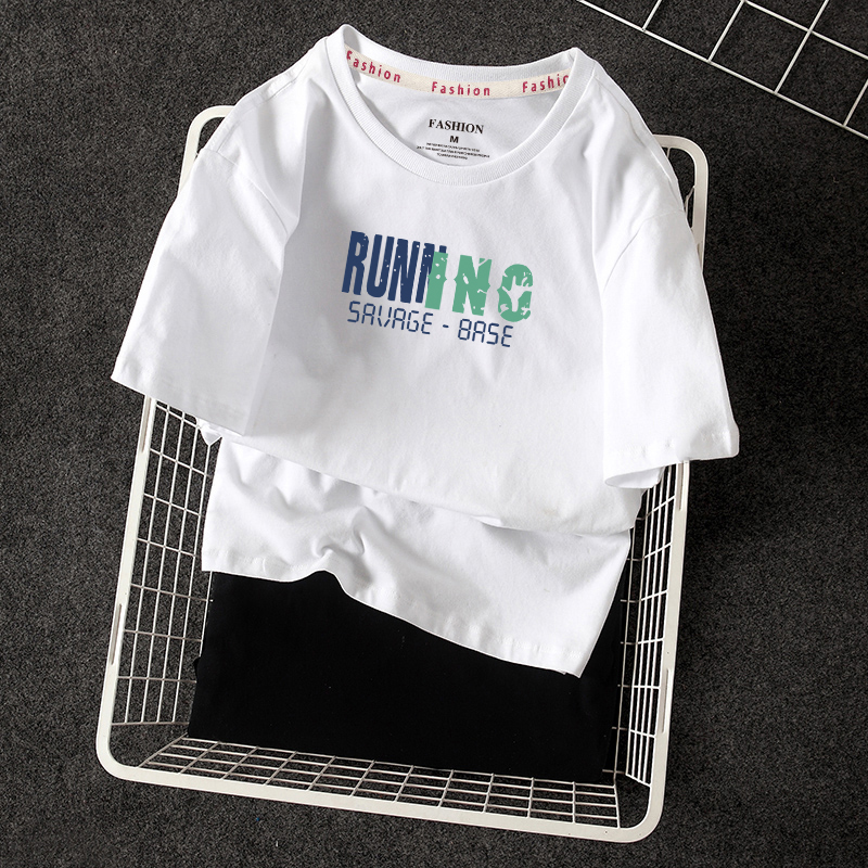 森马2022男短袖T恤夏季半袖t恤男纯棉学生宽松韩版百搭潮流时尚夏