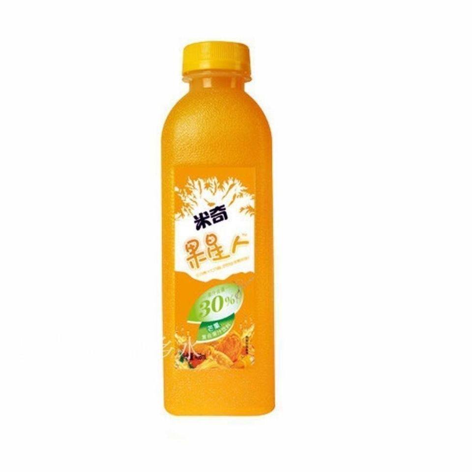 果汁米奇果星人复合488ml5瓶芒果蓝莓芦荟荔枝果味