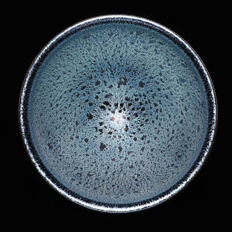 建盏建阳非遗传承人黄长发羽纯手工茶盏茶杯建盏