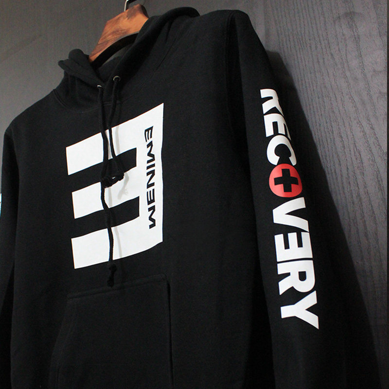 红韩阿姆eminem卫衣埃米纳姆嘻哈街头春夏薄款套头卫衣男女连帽衫-图2