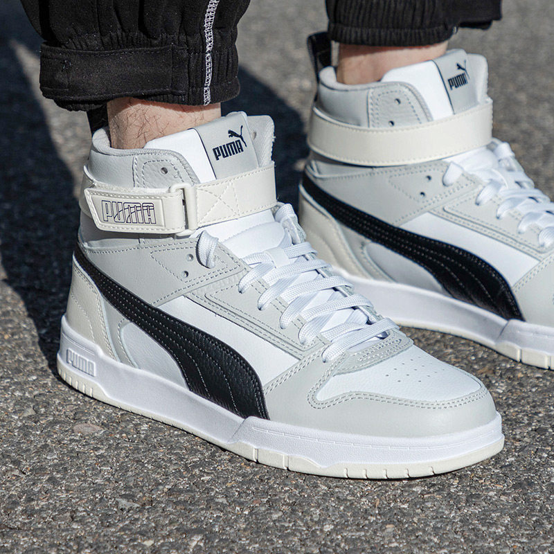 385839 男鞋 2023夏季 休闲鞋 puma彪马高帮板鞋 皮面透气运动鞋 女鞋
