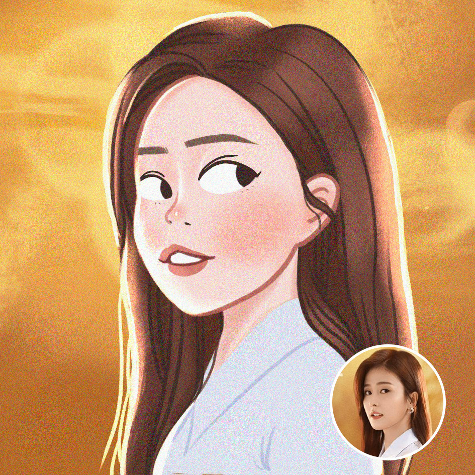 手绘真人头像插画定制卡通形象闺蜜朋友礼品卡通