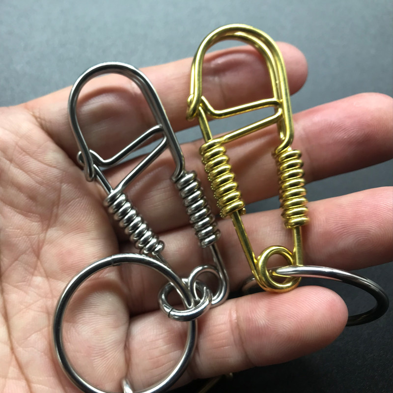 手工钥匙扣钥匙铜丝同款抖音钥匙圈黄铜丝铁丝圈环钥匙扣