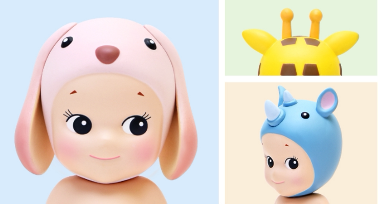 sonnyangel动物系列3新版sa长耳兔柯基法斗垂耳兔长颈鹿